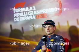 Max Verstappen (NLD) Red Bull Racing, in the post qualifying FIA Press Conference. 21.05.2022. Formula 1 World Championship, Rd 6, Spanish Grand Prix, Barcelona, Spain, Qualifying Day.