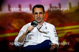 Dave Robson (GBR) Williams Racing Head of Vehicle Performance in the FIA Press Conference. 21.05.2022. Formula 1 World Championship, Rd 6, Spanish Grand Prix, Barcelona, Spain, Qualifying Day.