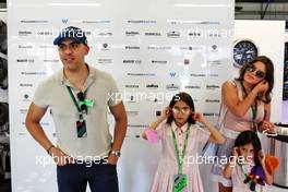Pastor Maldonado (VEN) and family - guest of Williams Racing. 22.05.2022. Formula 1 World Championship, Rd 6, Spanish Grand Prix, Barcelona, Spain, Race Day.
