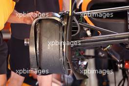 McLaren MCL36 front brake detail. 19.05.2022. Formula 1 World Championship, Rd 6, Spanish Grand Prix, Barcelona, Spain, Preparation Day.