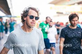 Sebastian Vettel (GER) Aston Martin F1 Team. 19.05.2022. Formula 1 World Championship, Rd 6, Spanish Grand Prix, Barcelona, Spain, Preparation Day.