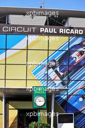 Circuit atmosphere - Paddock Club entrance. 22.07.2022. Formula 1 World Championship, Rd 12, French Grand Prix, Paul Ricard, France, Practice Day.