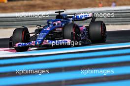 Fernando Alonso (ESP) Alpine F1 Team A522. 22.07.2022. Formula 1 World Championship, Rd 12, French Grand Prix, Paul Ricard, France, Practice Day.