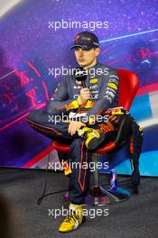 Max Verstappen (NLD) Red Bull Racing in the post race FIA Press Conference. 24.07.2022. Formula 1 World Championship, Rd 12, French Grand Prix, Paul Ricard, France, Race Day.