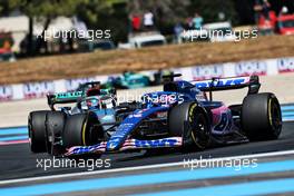 Fernando Alonso (ESP) Alpine F1 Team A522. 24.07.2022. Formula 1 World Championship, Rd 12, French Grand Prix, Paul Ricard, France, Race Day.
