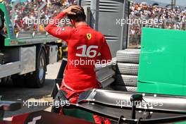Charles Leclerc (MON) Ferrari F1-75 retired from the race. 24.07.2022. Formula 1 World Championship, Rd 12, French Grand Prix, Paul Ricard, France, Race Day.