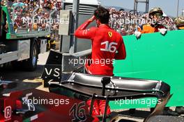Charles Leclerc (MON) Ferrari F1-75 retired from the race. 24.07.2022. Formula 1 World Championship, Rd 12, French Grand Prix, Paul Ricard, France, Race Day.
