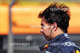 Sergio Perez (MEX) Red Bull Racing in qualifying parc ferme. 23.07.2022. Formula 1 World Championship, Rd 12, French Grand Prix, Paul Ricard, France, Qualifying Day.