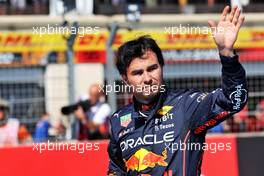 Sergio Perez (MEX) Red Bull Racing in qualifying parc ferme. 23.07.2022. Formula 1 World Championship, Rd 12, French Grand Prix, Paul Ricard, France, Qualifying Day.