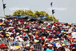 Circuit atmosphere - fans in the grandstand. 23.07.2022. Formula 1 World Championship, Rd 12, French Grand Prix, Paul Ricard, France, Qualifying Day.