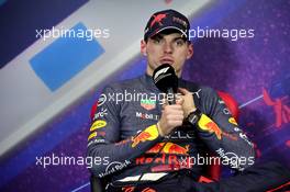 Max Verstappen (NLD) Red Bull Racing in the post qualifying FIA Press Conference. 23.07.2022. Formula 1 World Championship, Rd 12, French Grand Prix, Paul Ricard, France, Qualifying Day.
