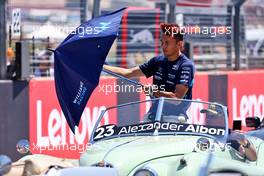 Alexander Albon (THA) Williams Racing FW44 on the drivers parade. 24.07.2022. Formula 1 World Championship, Rd 12, French Grand Prix, Paul Ricard, France, Race Day.