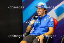 Fernando Alonso (ESP) Alpine F1 Team in the FIA Press Conference. 21.07.2022. Formula 1 World Championship, Rd 12, French Grand Prix, Paul Ricard, France, Preparation Day.