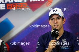 Nicholas Latifi (CDN) Williams Racing in the FIA Press Conference. 21.07.2022. Formula 1 World Championship, Rd 12, French Grand Prix, Paul Ricard, France, Preparation Day.