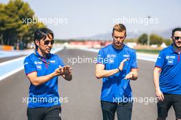 (L to R): Ayao Komatsu (JPN) Haas F1 Team Race Engineer walks the circuit with Mick Schumacher (GER) Haas F1 Team. 21.07.2022. Formula 1 World Championship, Rd 12, French Grand Prix, Paul Ricard, France, Preparation Day.