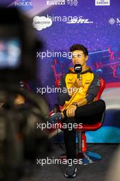 Lando Norris (GBR) McLaren in the FIA Press Conference. 21.07.2022. Formula 1 World Championship, Rd 12, French Grand Prix, Paul Ricard, France, Preparation Day.