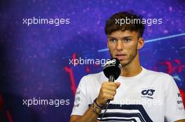 Pierre Gasly (FRA) AlphaTauri in the FIA Press Conference. 21.07.2022. Formula 1 World Championship, Rd 12, French Grand Prix, Paul Ricard, France, Preparation Day.