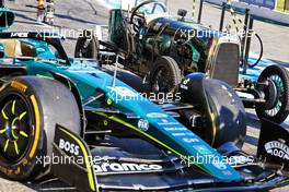 The 1922 Aston Martin 'Green Pea' and the Aston Martin F1 Team AMR22. 21.07.2022. Formula 1 World Championship, Rd 12, French Grand Prix, Paul Ricard, France, Preparation Day.