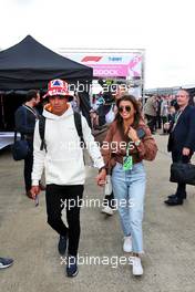 Lando Norris (GBR) McLaren with his girlfriend Luisinha Oliveira (POR). 01.07.2022. Formula 1 World Championship, Rd 10, British Grand Prix, Silverstone, England, Practice Day.