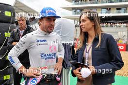 Fernando Alonso (ESP) Alpine F1 Team on the grid. 03.07.2022. Formula 1 World Championship, Rd 10, British Grand Prix, Silverstone, England, Race Day.