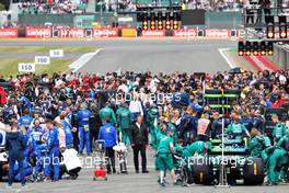 The grid before the start of the race. 03.07.2022. Formula 1 World Championship, Rd 10, British Grand Prix, Silverstone, England, Race Day.