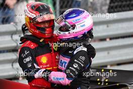 1st place Carlos Sainz Jr (ESP) Ferrari F1-75 and Fernando Alonso (ESP) Alpine F1 Team A522. 03.07.2022. Formula 1 World Championship, Rd 10, British Grand Prix, Silverstone, England, Race Day.