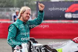 Sebastian Vettel (GER) Aston Martin F1 Team in parc ferme. 03.07.2022. Formula 1 World Championship, Rd 10, British Grand Prix, Silverstone, England, Race Day.