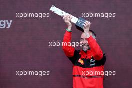 Ferrari on the podium. 03.07.2022. Formula 1 World Championship, Rd 10, British Grand Prix, Silverstone, England, Race Day.