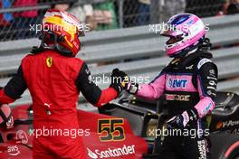 1st place Carlos Sainz Jr (ESP) Ferrari F1-75 and Fernando Alonso (ESP) Alpine F1 Team A522. 03.07.2022. Formula 1 World Championship, Rd 10, British Grand Prix, Silverstone, England, Race Day.