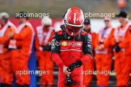 Charles Leclerc (MON) Ferrari in parc ferme. 03.07.2022. Formula 1 World Championship, Rd 10, British Grand Prix, Silverstone, England, Race Day.