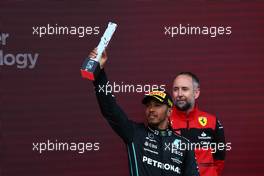 3rd place Lewis Hamilton (GBR) Mercedes AMG F1 W13. 03.07.2022. Formula 1 World Championship, Rd 10, British Grand Prix, Silverstone, England, Race Day.
