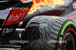 Red Bull Racing RB18 - wet Pirelli tyre. 02.07.2022. Formula 1 World Championship, Rd 10, British Grand Prix, Silverstone, England, Qualifying Day.