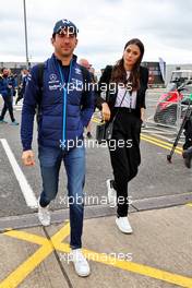 Nicholas Latifi (CDN) Williams Racing with his girlfriend Sandra Dziwiszek (POL). 02.07.2022. Formula 1 World Championship, Rd 10, British Grand Prix, Silverstone, England, Qualifying Day.