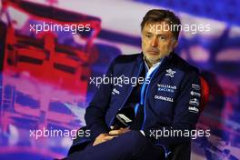 Jost Capito (GER) Williams Racing Chief Executive Officer in the FIA Press Conference. 02.07.2022. Formula 1 World Championship, Rd 10, British Grand Prix, Silverstone, England, Qualifying Day.