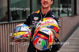 Helmets for Sergio Perez (MEX) Red Bull Racing. 02.07.2022. Formula 1 World Championship, Rd 10, British Grand Prix, Silverstone, England, Qualifying Day.