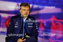 Jost Capito (GER) Williams Racing Chief Executive Officer in the FIA Press Conference. 02.07.2022. Formula 1 World Championship, Rd 10, British Grand Prix, Silverstone, England, Qualifying Day.