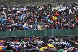 Circuit atmosphere - fans in the grandstand. 02.07.2022. Formula 1 World Championship, Rd 10, British Grand Prix, Silverstone, England, Qualifying Day.