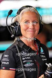 Angela Cullen (NZL) Mercedes AMG F1 Physiotherapist. 02.07.2022. Formula 1 World Championship, Rd 10, British Grand Prix, Silverstone, England, Qualifying Day.