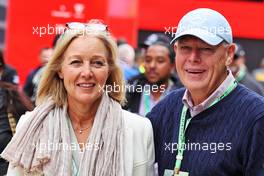 (L to R): Alison Russell (GBR) and Steve Russell (GBR) Parents of George Russell (GBR) Mercedes AMG F1. 02.07.2022. Formula 1 World Championship, Rd 10, British Grand Prix, Silverstone, England, Qualifying Day.