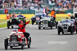 Charles Leclerc (MON) Ferrari on the drivers parade. 03.07.2022. Formula 1 World Championship, Rd 10, British Grand Prix, Silverstone, England, Race Day.