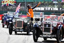 Daniel Ricciardo (AUS) McLaren on the drivers parade. 03.07.2022. Formula 1 World Championship, Rd 10, British Grand Prix, Silverstone, England, Race Day.
