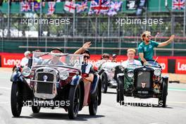 Guanyu Zhou (CHN) Alfa Romeo F1 Team on the drivers parade. 03.07.2022. Formula 1 World Championship, Rd 10, British Grand Prix, Silverstone, England, Race Day.