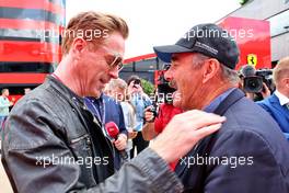 (L to R): Damian Lewis (GBR) Actor with Nigel Mansell (GBR). 03.07.2022. Formula 1 World Championship, Rd 10, British Grand Prix, Silverstone, England, Race Day.