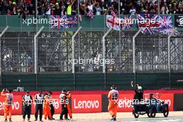 Lewis Hamilton (GBR) Mercedes AMG F1 on the drivers parade. 03.07.2022. Formula 1 World Championship, Rd 10, British Grand Prix, Silverstone, England, Race Day.