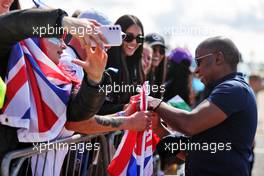 Anthony Hamilton (GBR) with fans. 03.07.2022. Formula 1 World Championship, Rd 10, British Grand Prix, Silverstone, England, Race Day.