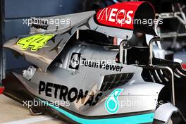 Lewis Hamilton (GBR) Mercedes AMG F1 W13 - bodywork. 30.06.2022. Formula 1 World Championship, Rd 10, British Grand Prix, Silverstone, England, Preparation Day.