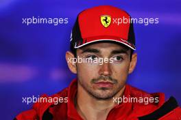 Charles Leclerc (MON) Ferrari in the FIA Press Conference. 30.06.2022. Formula 1 World Championship, Rd 10, British Grand Prix, Silverstone, England, Preparation Day.