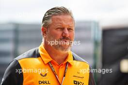 Zak Brown (USA) McLaren Executive Director. 30.06.2022. Formula 1 World Championship, Rd 10, British Grand Prix, Silverstone, England, Preparation Day.