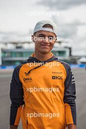 Lando Norris (GBR) McLaren walks the circuit. 30.06.2022. Formula 1 World Championship, Rd 10, British Grand Prix, Silverstone, England, Preparation Day.