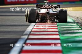 Mick Schumacher (GER) Haas VF-22 sends sparks flying. 29.07.2022. Formula 1 World Championship, Rd 13, Hungarian Grand Prix, Budapest, Hungary, Practice Day.